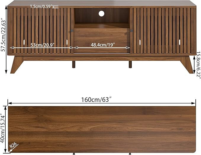Oubayajia Mid Century Modern TV Stand - Image 2