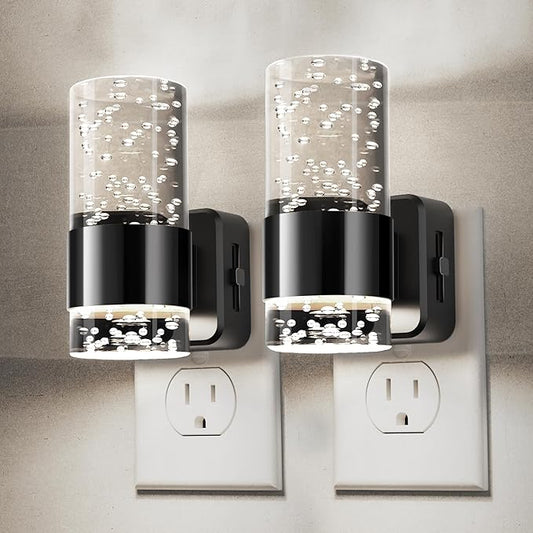L LOHAS LED Night Light, Dimmable Night Lights Plug into Wall, 2 Pack Acrylic by LLOHASLED