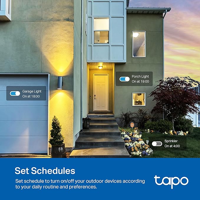 TP-Link Tapo Matter Outdoor Smart Plug, 2 Individual outlets, IP65 Weather - Image 8