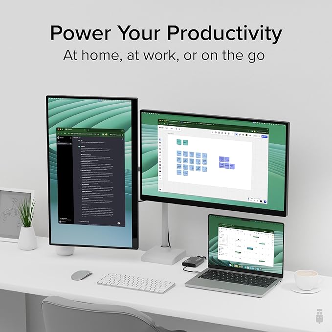 Plugable USB C to HDMI Adapter, Dual Monitor 4K 60Hz - Image 4
