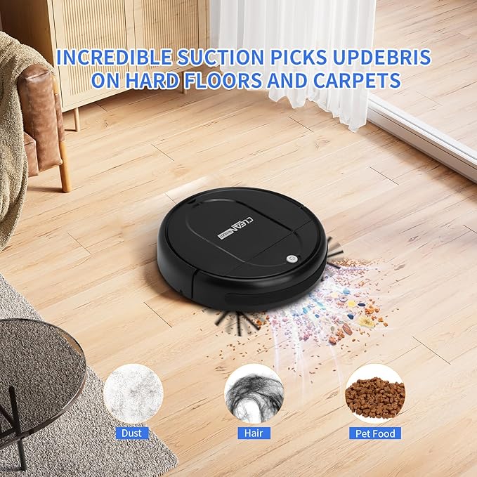 Robot Vacuum, Featuring a 3-in-1 Comprehensive Cleaning System That vacuums and - Image 3