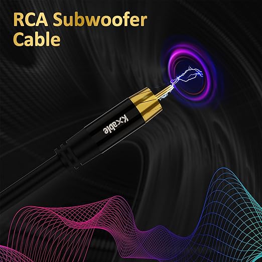 Subwoofer Cable RCA to RCA Audio Cable 40FT, Digital Coaxial Audio Cable - Image 6
