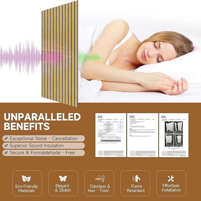 TO-TH Large Art Acoustic Panels, 5 Pack Sound Absorbing Panels, 47.2” x 23.6” x - Image 3