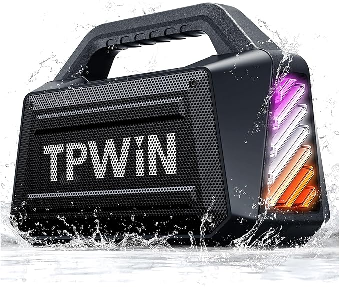 TPWIN Bluetooth Speaker - 80W Loud Rugged Outdoor Speakers by TPWIN