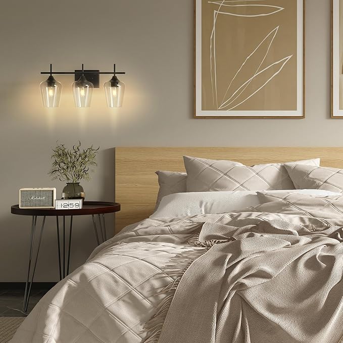 VONLUCE Bathroom Vanity Light, 3 Light Bathroom Light Fixture Over Mirror - Image 8