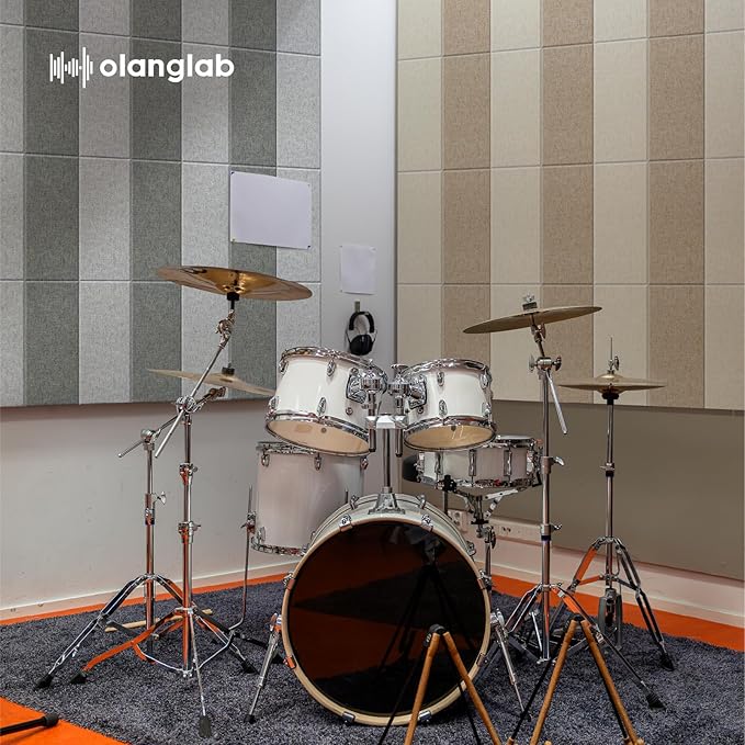 Olanglab Fiberglass Acoustic Wall Panels 4 Pack, 11.8'' x 23.6'' Sound Panels - Image 8