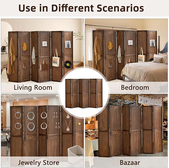 Aleesing 6 Panel Pegboard Display - Image 6