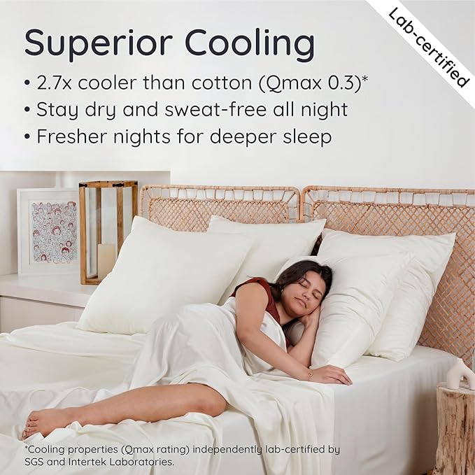 Bambaw 100% Viscose Derived from Bamboo King Fitted Sheet - Image 3