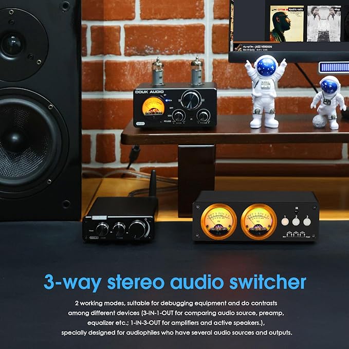 Douk Audio L3 RCA Audio Switch 1 in 3 Out & 3 in 1 Out, 3 Channel Switcher - Image 3