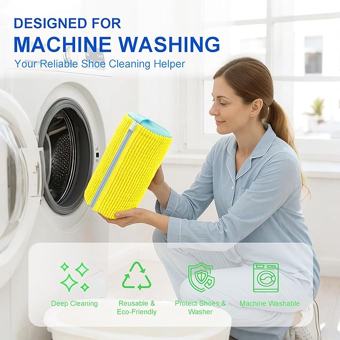 Cilkus Shoe Washing Machine Bag – 2 Pack Reusable Laundry Shoe Bag - Image 2