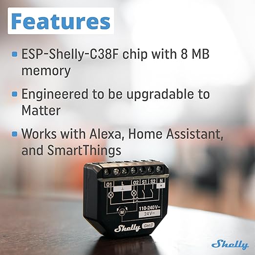 Shelly 2PM Gen3 | WiFi 2-Channel Smart Relay Switch - Image 4