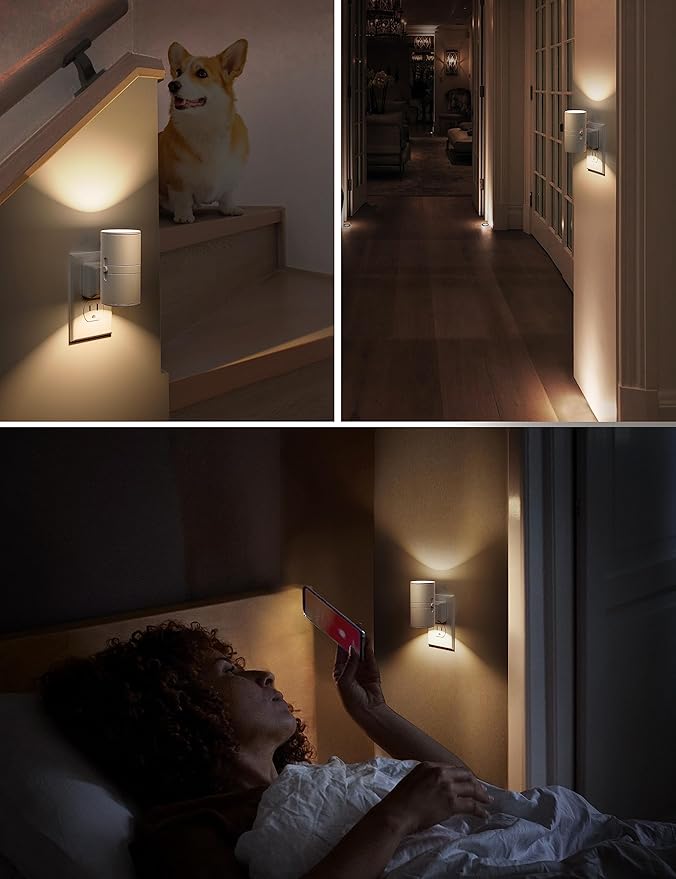 L LOHAS LED 4X Night Light Plug in, LOHAS Modern Night Light - Image 5