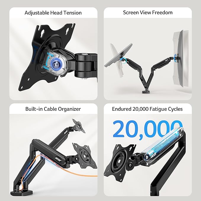 Acer Dual Monitor Arm, Computer Desk Arm - Image 6