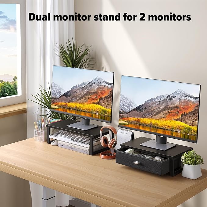 WOHOMO Dual Monitor Stand Riser - Image 5