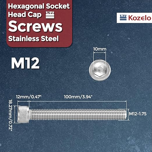 Kozelo 2pcs Socket Head Cap Screws - Image 2
