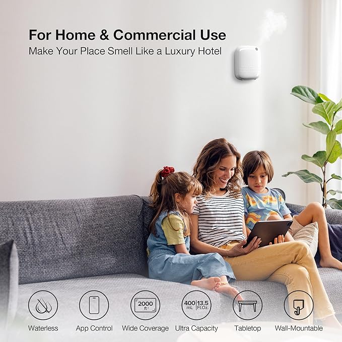 Smart Waterless Essential Oil Diffuser Hotel Scent Starter Kit - Image 3