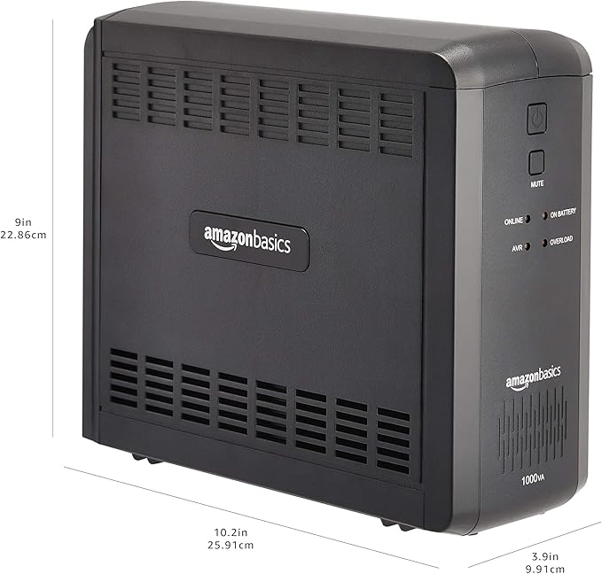 Amazon Basics UPS Battery Backup & Surge Protector 1000VA/550W, 9 Outlets - Image 5