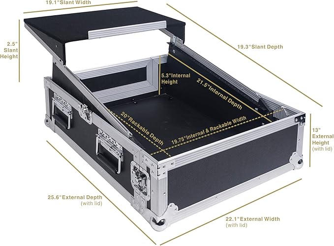 Sound Town 2U Glide Style Rack Case - Image 7