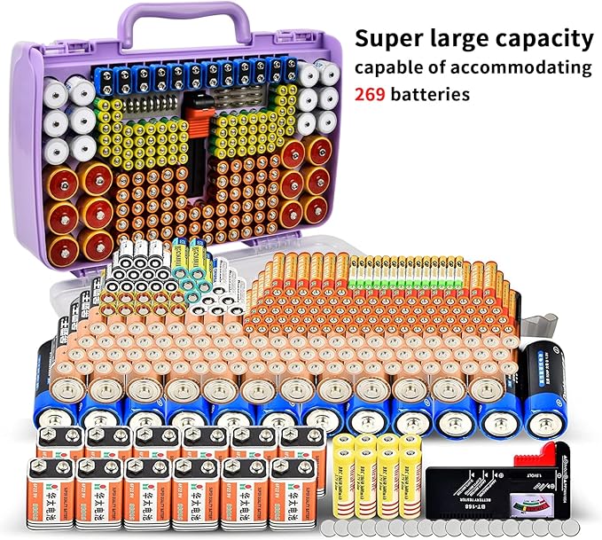 Aptbyte Battery Organizer Storage Holder Box Case - Image 4