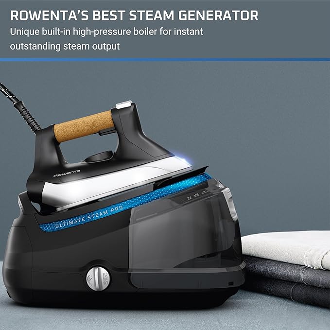 Rowenta, Ultimate Steam Pro Stainless Steel Soleplate Professional Steam Station - Image 2