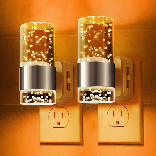 L LOHAS LED Night Light, Dimmable Night Lights Plug into Wall, 2 Pack Acrylic by LLOHASLED