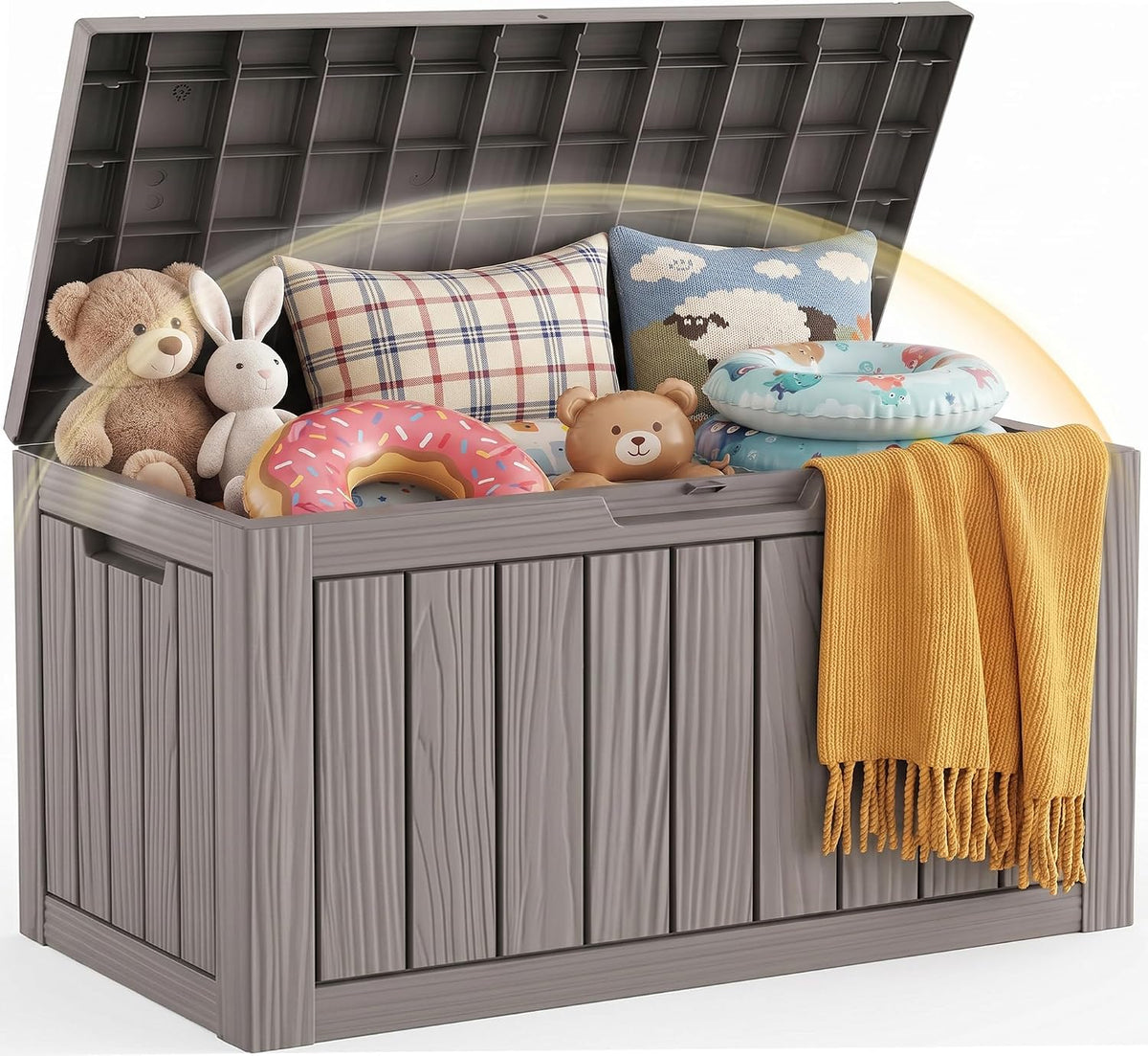 efu outdoor storage box 70 gallon deck box, main product view