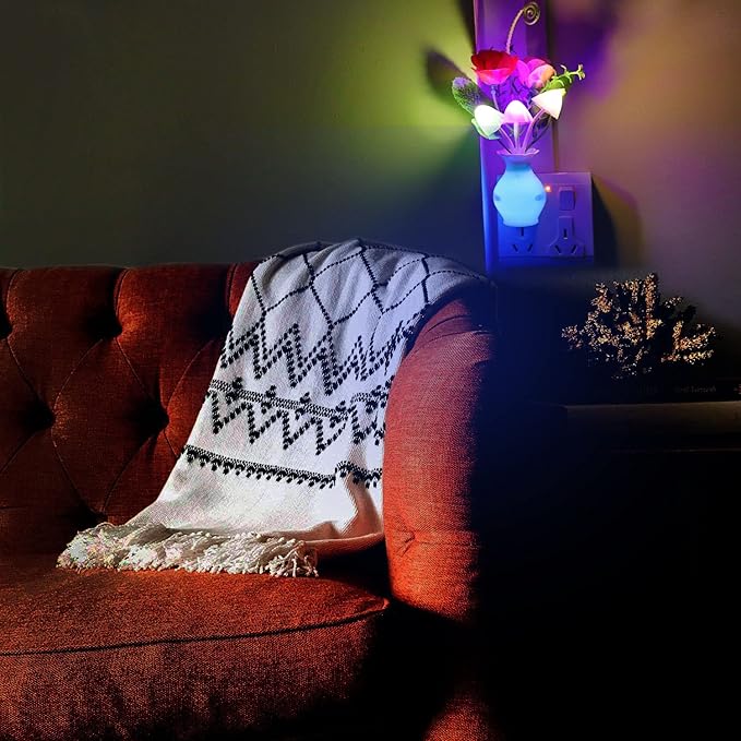 AUSAYE 1Pack Plug in LED Night Light Auto Dusk to Dawn Sensor, 0.5W Energy - Image 6