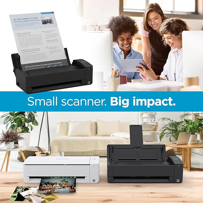 ScanSnap iX1300 Deluxe Compact Wireless or USB Double-Sided Color Document - Image 2