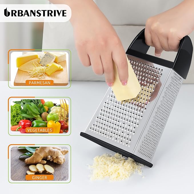 Urbanstrive Cheese Grater With Container Box Grater Stainless Steel Graters - Image 4