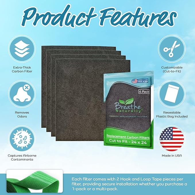 Breathe Naturally Universal Cut To Fit Carbon Activated Air Filter - Image 4