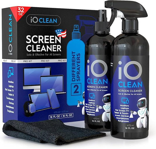 Screen Cleaner Spray – Best Large Cleaning Kit by iOCLEAN