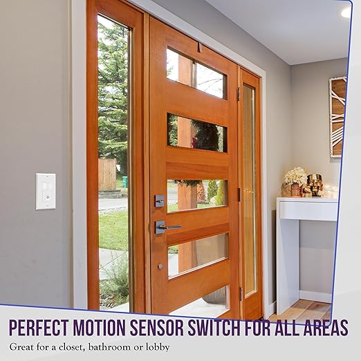 ENERLITES PIR Motion Occupancy Vacancy Motion Sensor Light Switch, Motion - Image 7