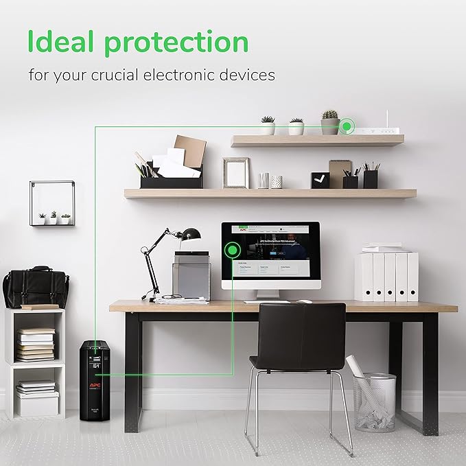 APC Back-UPS Pro 1500VA UPS Battery Backup & Surge Protector, BX1500M Backup - Image 7