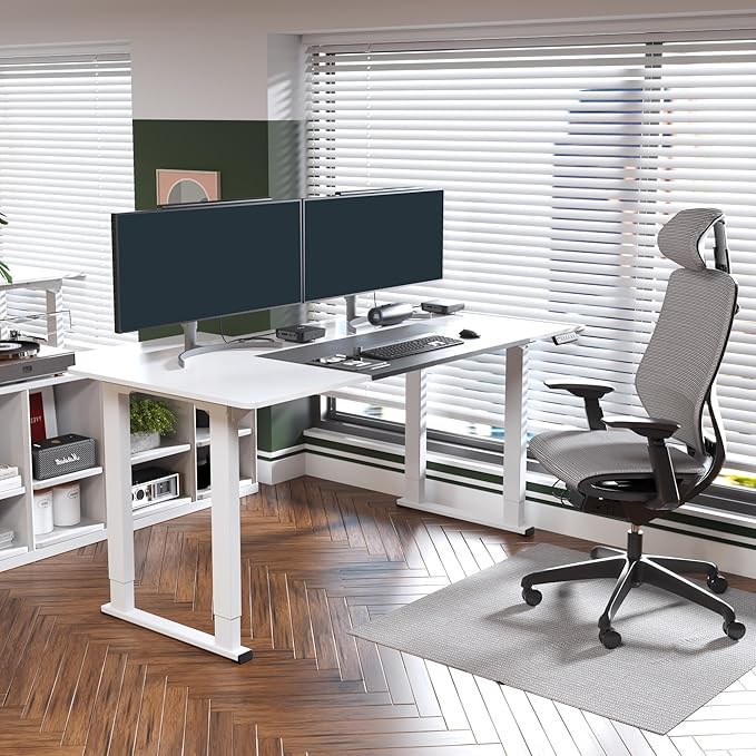 SANODESK 4-Leg Standing Desk, Electric Height Adjustable Desk - Image 4