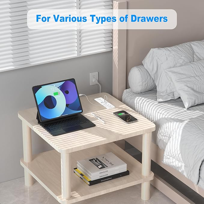 65W USB C Recessed Power Strip, Flush Mount Desktop Recessed Outlet - Image 6