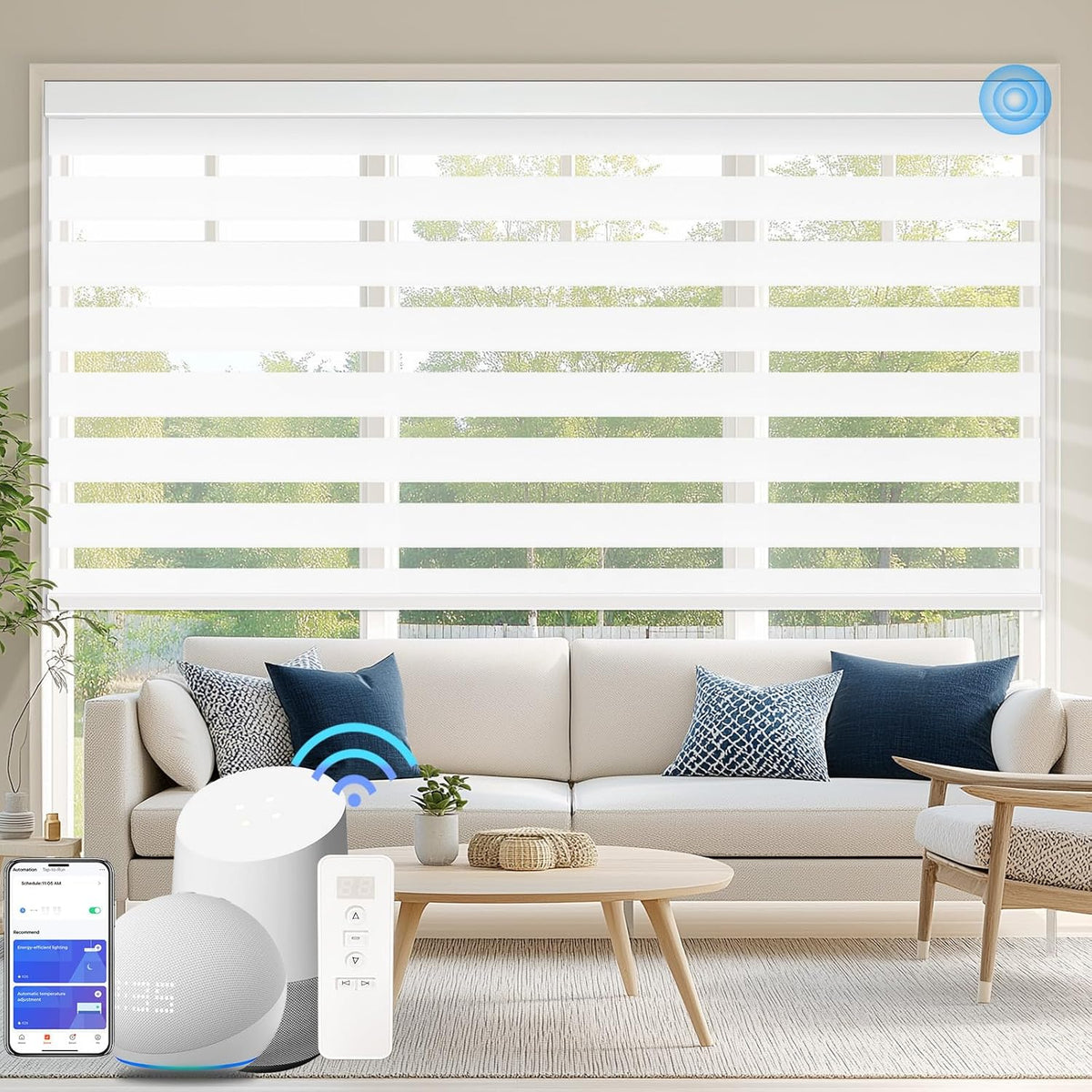 COOLWINDS Motorized Zebra Blinds