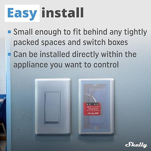Shelly 1PM Mini Gen3 | WiFi Smart Switch Relay, 1 Channel 8A - Image 3