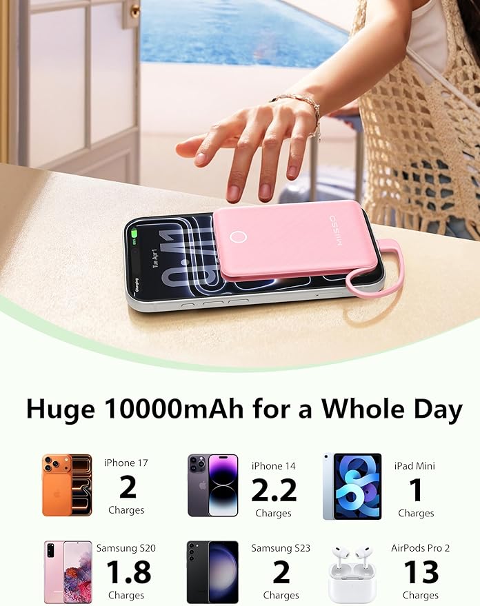10000mAh Mini Portable Charger - Image 3