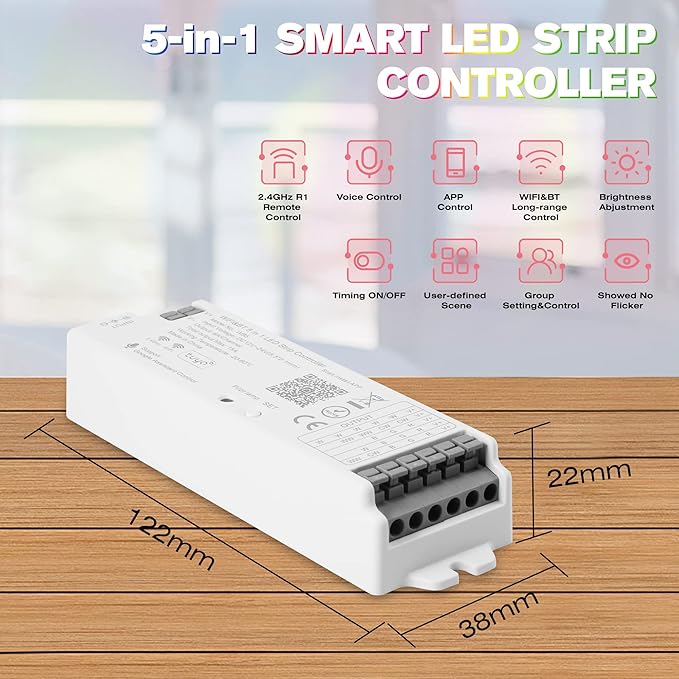 HUSUKU S1 5in1 WB5 2.4GHz Tuya WiFi PWM LED Controller - Image 6