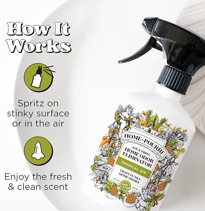 Home-Pourri Air + Fabric Multi-Purpose Odor Freshener Spray, Tropical Air - Image 5