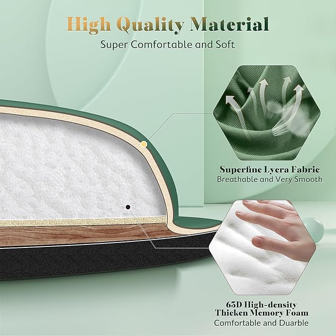 Gimars Upgrade Enlarge Silky and Superfine Fabric Gel Memory Foam Keyboard - Image 4