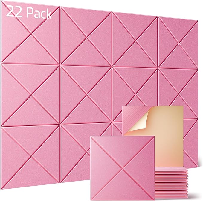 Sonicism 22 Pack X-Lined Acoustic Panels by Sonicism