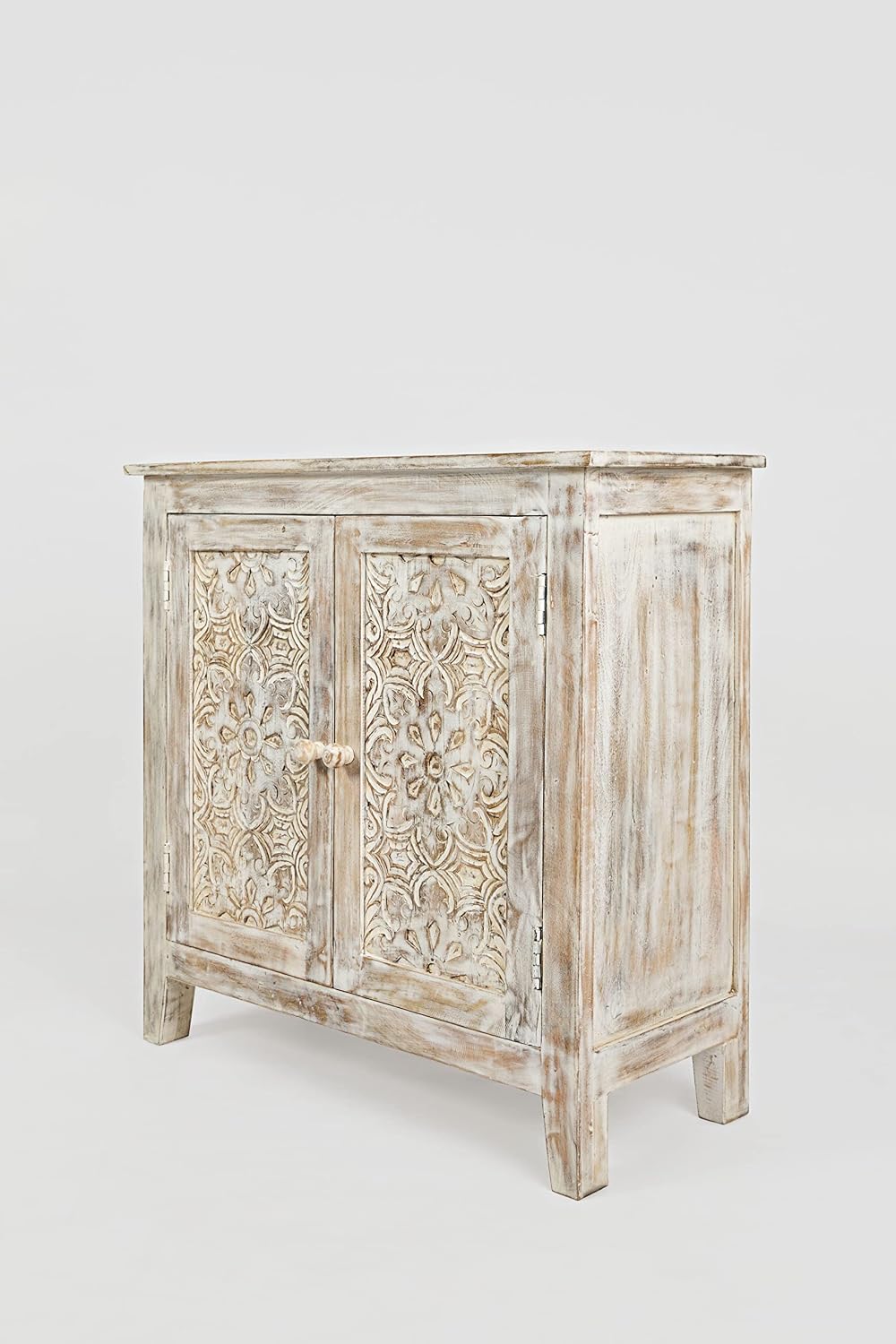 jofran global archive hand carved accent chest cabinet, view 11