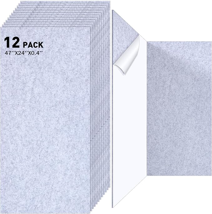 12 Pack Large Acoustic Panels by Landical