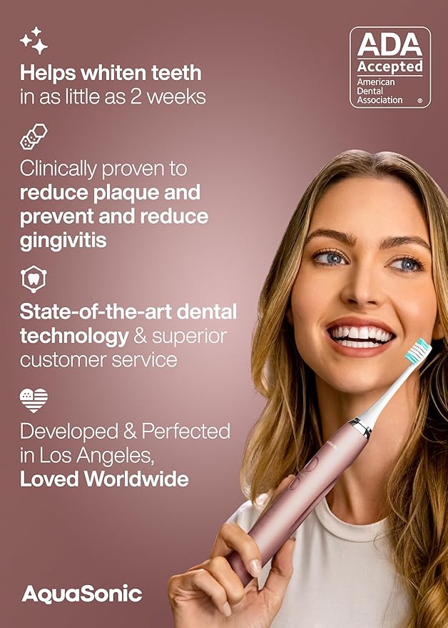 Aquasonic Vibe Series Ultra-Whitening Toothbrush – ADA Accepted Electric - Image 6