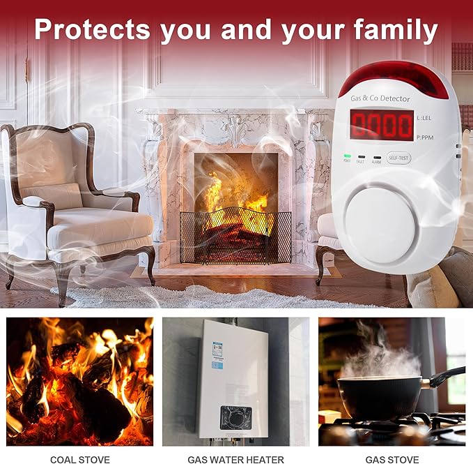 2 Packs Gas & Carbon Monoxide Detectors - Image 7