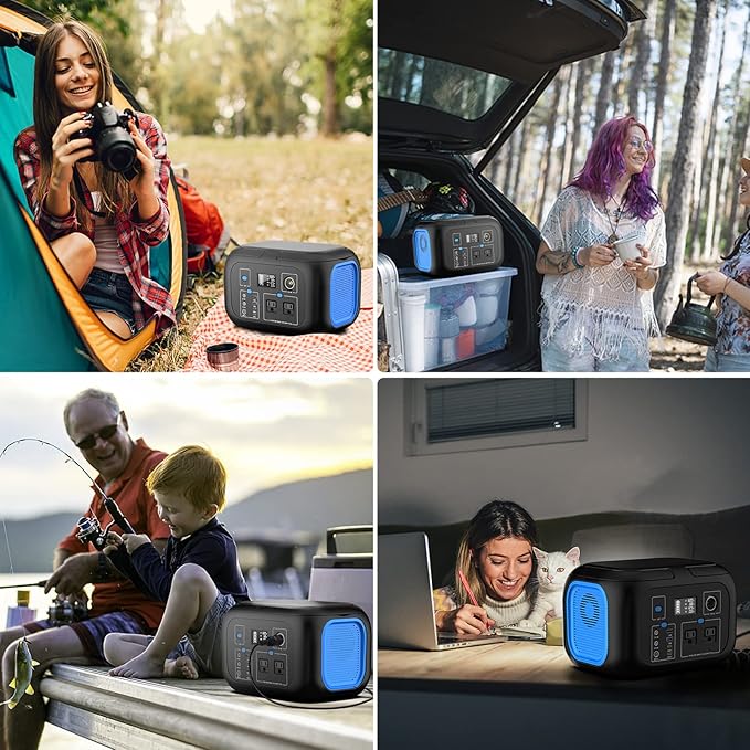 Portable Power Station 600W Power Bank 296Wh Solar Generator Lithium Battery - Image 8