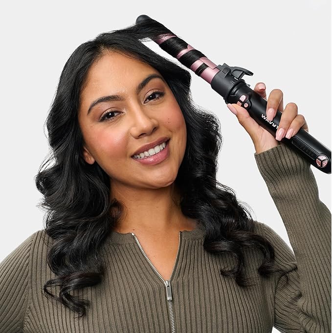 Wavytalk 1 Inch Rotating Curling Iron, Curl Cycle, Automatic Curling Wand - Image 5