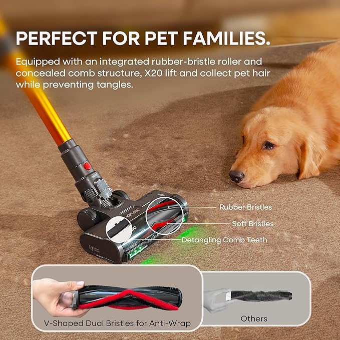KIPMAX Cordless Vacuum Cleaner, 50KPa 550W Stick Vacuum - Image 7