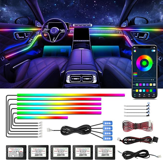 Dreamcolor Acrylic Interior Car LED Strip Light by WEBUPAR